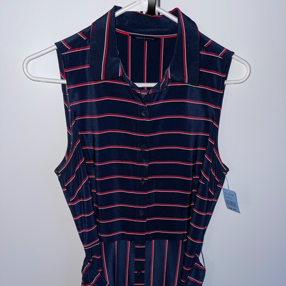 Tommy Hilfiger NWOT Sleeveless Button Down Shirt Dress - Picture 5 of 9